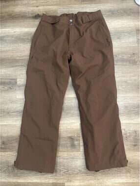 Moosejaw Insulated Ski Snow Pants Mens XL Brown Waterproof Outdoor Performance
